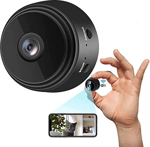 beseloa Camera Espion,HD Caméra de Surveillance sans Fil Mini Camera 1080P sur Batteries Nanny Caméra Sport avec Detecteur de Mouvement, Exterieur/Interieur Caméra avec Enregistrement