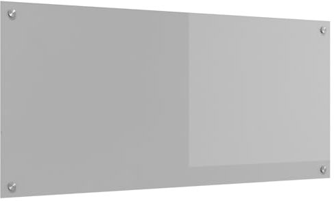vidaXL Küchenrückwand Hellgrau 110x50x0,6 cm Hartglas