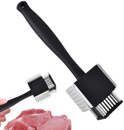 Genérico Köttmjukgörare för professionellt och hemmabruk - 2-i-1 i rostfritt stål - grill- och köttkoppsgryta | för hemlagade restauranger griskött kött fläsk kyckling