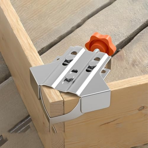 Solaughguy Abrazaderas de ángulo recto de 90 grados, 2 unidades, abrazadera de esquina de acero inoxidable para carpintería, alineación de 90° para hacer muebles de bricolaje y proyectos de mejoras