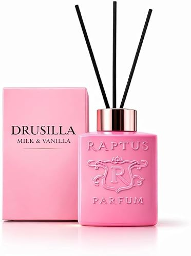Profumatore Ambiente con Bastoncini RAPTUS 300 ml – Diffusore Fragranza per Casa, Bagno, Camera e Ufficio – Lunga Durata (Drusilla)