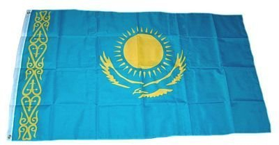 Fahne / Flagge Kasachstan NEU 90 x 150 cm Flaggen