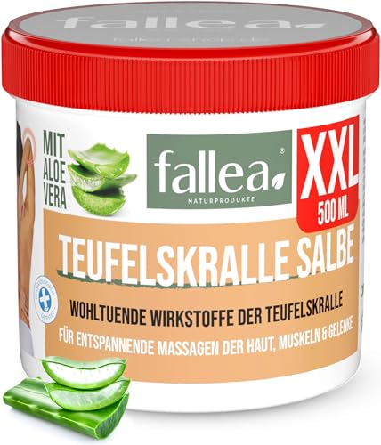 Teufelskralle-Balsam mit Aloe-Vera Unparfümiert | Gut Für Muskeln & Gelenke |-Creme |-Salbe | 500 ml