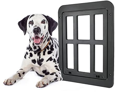 PETCUTE Katzenklappe Hundeklappe,Katzentür für Haustiere mit Doppelte Magnetische Ansaugung,Leicht zu Installierende Haustiertür für Katzen und kleine Hunde,Hundeklappe mit 2 Verschlussoptionen