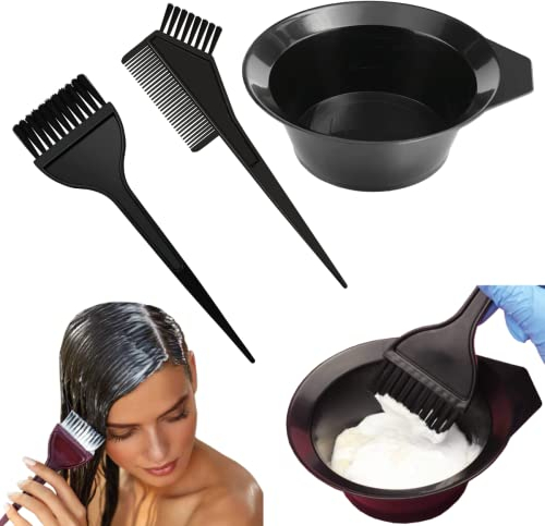 Powersell srls Set per Tinta Capelli, con Pennello e Ciotola DIY, per Saloni e Fai da te, Kit Colore Capelli, Set per Tintura Colorazione