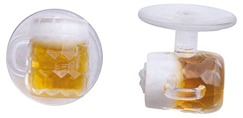 EXNER Kugel-Knöpfe, Motiv-Knöpfe, Bierkrug, 12 Stück für eine Kochjacke