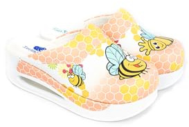 Terlik Sabo Air ST207 MAX Zuecos de Cuero Mules Zapatillas Zapatos Sabot, Mujer, Abeja, EU 41