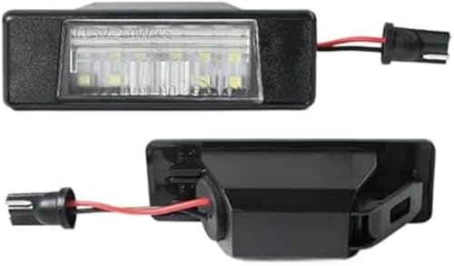 QASULER LED License Number Plate light Lamps, for NISSAN, for Qashqai, J11 Primera P12 Pathfinder R51, for X-TRAIL, T31 Juke F15, for Micra, Versa Navara License Plate Light