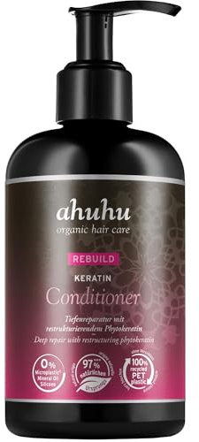 M. Asam AHUHU REBUILD Keratin Conditioner (250ml) – Hair Conditioner Für Intensive Reparatur, Spülung Für Strukturaufbau & Geschmeidigkeit, Für Strapaziertes Haar, Nährt & Pflegt Tiefenwirksam