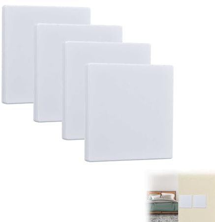 Tapa ciega enchufe pared 2 unidades 86x86 mm cubierta cuadrada blanca para cuadro de registro eléctrico contador de luz compatible con llaves de luz y enchufes de pared uso interior