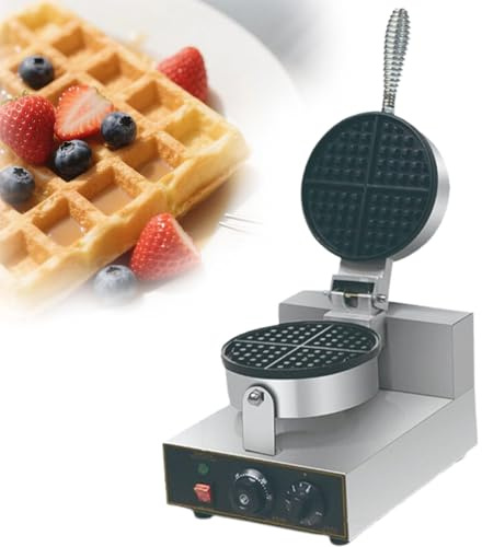 Macchina per waffle belga commerciale con riscaldamento fronte-retro per cottura rapida e controllo della temperatura
