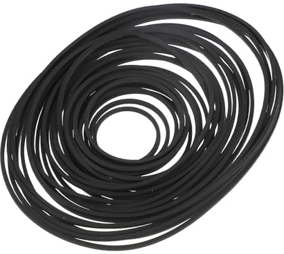 Veemoon Correa de Goma Cuadrada 1.2 Mm para Reparación de Grabadoras y Unidades DVD, Paquete de 30 Piezas, Transmisión Silenciosa y Resistente para Grabadoras de Casete y Música