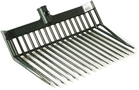 Little Giant® DuraFork Pitch Fork Replacement Head | Durable Polycarbonate Stable Fork Head with Angled Tines | Manure Fork | Made in USA (Pack of 1, Green)