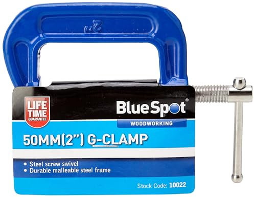 Blue Spot 10022 50mm (2) Fine Thread G-Clamp