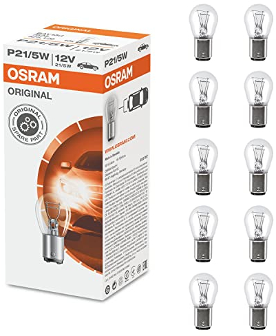 Ampoule Stop 2 Fils - 12V 21/5W Bay15d (x10)