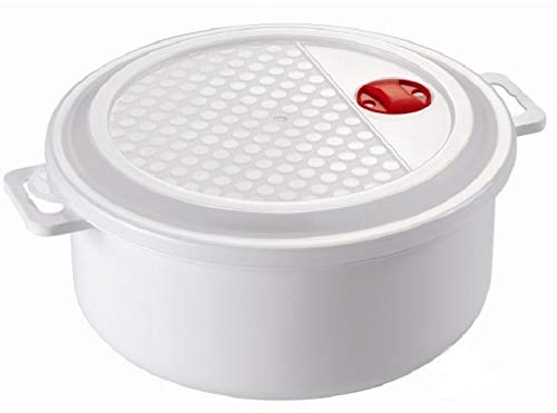 Heidrun 6 Stück MICROKASSEROLLE mit Deckel + Ventil - 3,0 Ltr, Ø 23 cm, höhe 10 cm