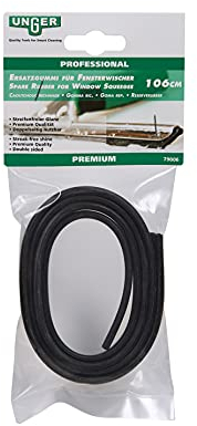 UNGER Fensterreinigungsrakel, Ersatzklinge – weicher Gummi, 106 cm, verstellbare Größe, professionelle Qualität, doppelseitiges Premium-Gummi