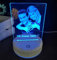 Personalisierte 3d Foto Glas Lampe Bilder Nachtlichter Geschenk Valentinstag Mit Geschenkbox (Weiße Basis1)