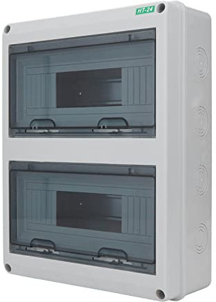 24 Way Consumer Unit, Consumer Circuit Breaker Box, Distribution Protection Box, Circuit Breaker Panel Electrical Enclosure for Household, Industrial, Commercial