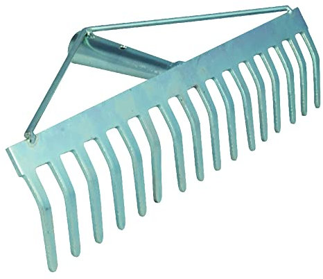 VERDELOOK Rastrillo galvanizado 16 Dientes