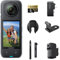 Insta360 X4 Creator Bundle - 8K Waterproof 360 Action Camera, 4K Wide-Angle Video, Invisible Selfie Stick, Removable Lens Guards, 135 Min Battery Life, AI Editing, Stabilization, for Sports, Travel