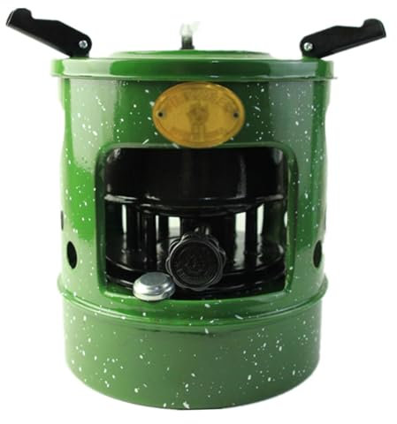 Mixtric Stufe A Cherosene A 10 Stoppini, Riscaldatore Portatile per Esterni, Combustione Continua 6-8 Ore, Adatto per Fornello da Picnic da 3-5 Persone,Verde