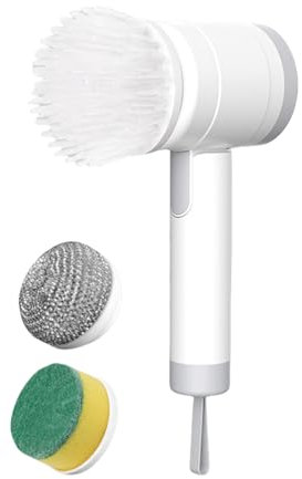Scrubber Elettrico Rotante, Scopa Elettrica a Batteria Senza Fili, Attrezzo Pieghevole Ricaricabile Per Piastrelle Vasca Auto Bagno Cucina