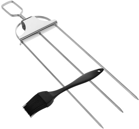 ifundom 1 Juego De Tenedores Para Barbacoa Brochetas De Metal Para Brochetas Palitos Para Asar Brochetas De Metal Para Barbacoa Brochetas Para Brochetas Brochetas Para Asar