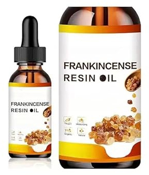 Olio viso alla resina di incenso biologico - Riduce le linee sottili e le rughe, Idrata profondamente viso e corpo