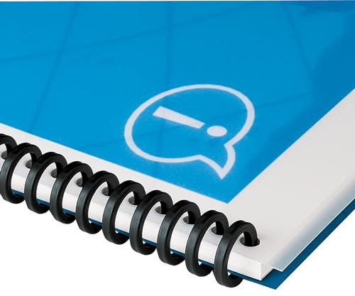 GBC Binding Spines / Spirals / Coils, 5/16 Diameter, 45 Sheet Capacity, ProClick, Black, 25 Pack (2515662)