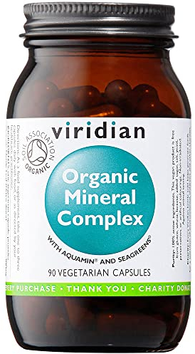Viridian - Organic Mineral Complex - 90 Caps | Over 80 Essential Trace & Macro Minerals | Naturally Rich in Calcium & Magnesium | Essential Trace Minerals | Nutritionist Formulated