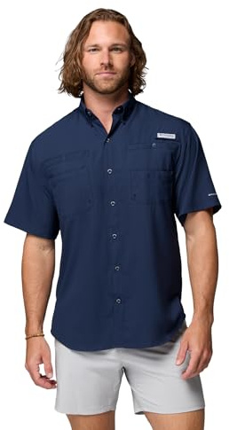 Columbia Men's Tamiami II SS Shirt, Collegiate Navy, 3X