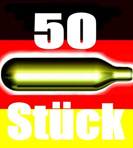 NEMT 50 Be 50 Stück CO2 Bierkapseln für alle Bierzapfanlagen mit 16 g CO2 ohne Gewinde kompatibel zu Biermaxx Zapfprofi etc.