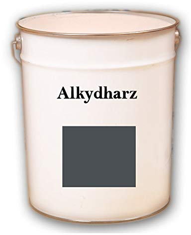 5 kg RAL 7016 - Gris anthracite - Résine alkyde satinée - Peinture pour bois - Protection contre les intempéries - Pour terrasse
