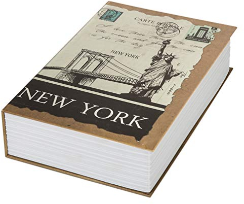 Parrency Büchertresor mit Schlüsselverschluss, versteckter Safe Box mit klassischem Design, 22,9 x 15,2 x 3,8 cm, mittelgroß