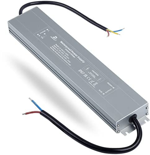 DUSKTEC LED Trafo 12V 200W Transformator, Wasserdicht Netzteil Driver AC 230V Auf DC 12 Volt Treiber IP67, Konstantspannung Niedervolttrafo Für Streifen Strip G4 MR11 MR16 Birnen Spots