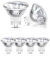 DoRight 6 Pezzi MR11 35W 12V Lampadine Alogene, Lampadina Faretto Base Bi-pin GU4 Dimmerabile con Coperchio in Vetro, Bianco Caldo 2800K 35mm Diametro MR11 Lampada Riflettore per Luce da Incasso