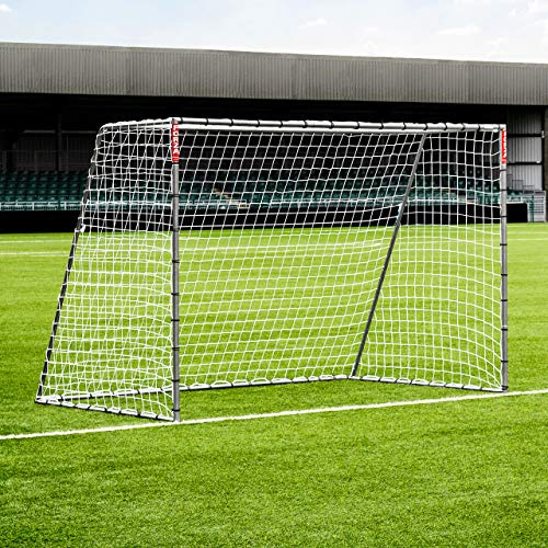 FORZA Steel42 Portería de fútbol – Portería de acero portátil para todo tipo de clima [6 opciones de tamaño] – Instalación rápida, clavijas de tierra incluidas (3 m x 2 m (Futsal))