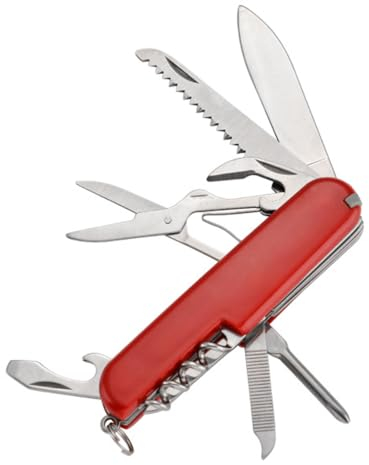 Reccisokz 1 Artikel Schweizer Taschenmesser, Swiss Army Knife, schweizer taschenmesser mini,Multitoolwerkzeug, 9 * 2.5 * 1.4CM(11 Funktionen)