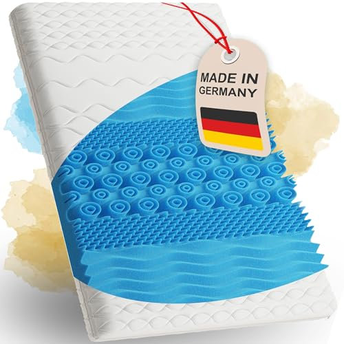 Matratzentopper ErgoFit - Made in Germany Topper 160x200cm mit optimierten 7-Zonen-Komfort - Matratzen Topper 5 cm Hoch - weiches Liegegefühl - Öko-Tex Zertifiziert - Matratzen Topper 160x200 cm
