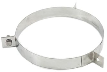 ALLINOX Fascetta Per Cavi Tiranti Canna Fumaria Acciaio Inox AISI 304 Ancorante Sistema Camino (DN 200)