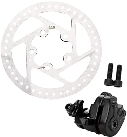 BESPORTBLE Disc Brake System Disc Rotor Scooter Brake Caliper Cable Kit Easy Install Scooter Parts