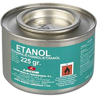 Lacor 69108 Lata de Gel Combustible Ethanol, 225 g