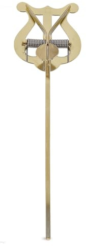 GEWA Marschnotställ - Mässing - Liten Lyra - 2 knappar - Skaftlängd 14cm