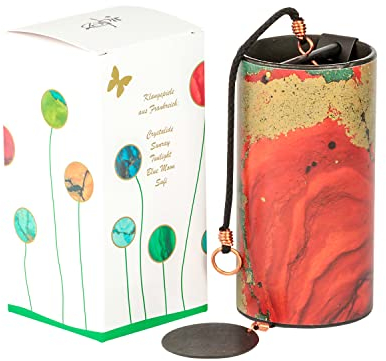 Zaphir Klangspiel Sunray Sommer mit Geschenkverpackung | Windspiel Geschenk - Chimes für Yoga, Kinder und Meditation in Rot