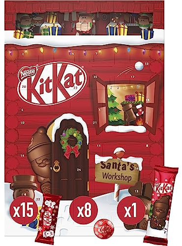 KIT KAT calendario de adviento chocolate con leche 208g