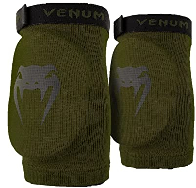Venum Kontact Coudières Unisex-Adult, Kaki/Noir, L