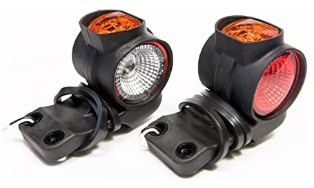 2 x LED Umrissleuchte Begrenzungsleuchte Hängend Positionsleuchte 12-24V, 3 Farben: weiß, rot, orange für LKW PKW Anhänger, Trailer, Wohnwagen usw