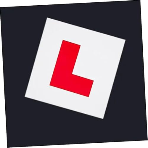 L Plates for Cars and Motorcycles, 2 Magnetic Learner Plates, UK Road Legal, Strong Hold