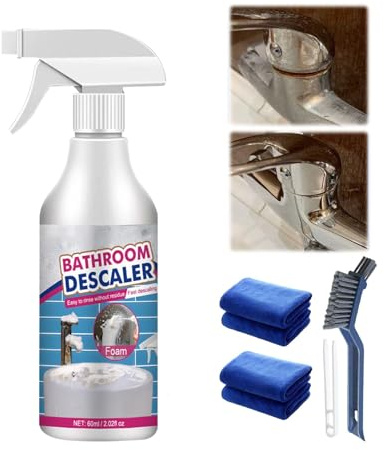 Generic Potente limpiador de baño para manchas difíciles, removedor de cal multifuncional para cabina de ducha, vidrio, inodoro y azulejos - limpiador extra fuerte
